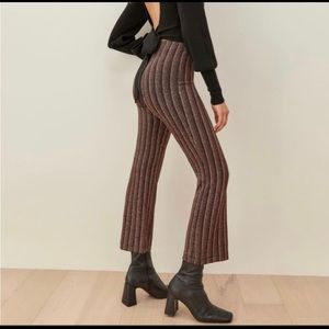 NEW Reformation Alix Pant - Gold Sparkle XS